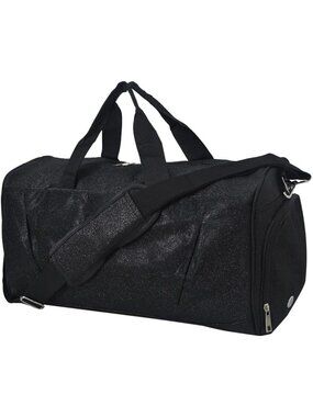 Glitter Duffel Bag with Shoe Compartment - Stylish Carry-On Tote for Travel